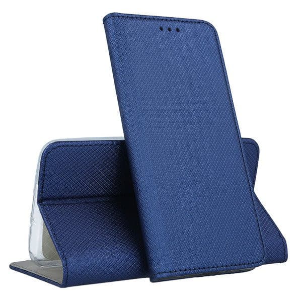 Husa Smart Magnet Case pentru Apple iPhone 12 Mini (5.4), inchidere magnetica, albastra — principală