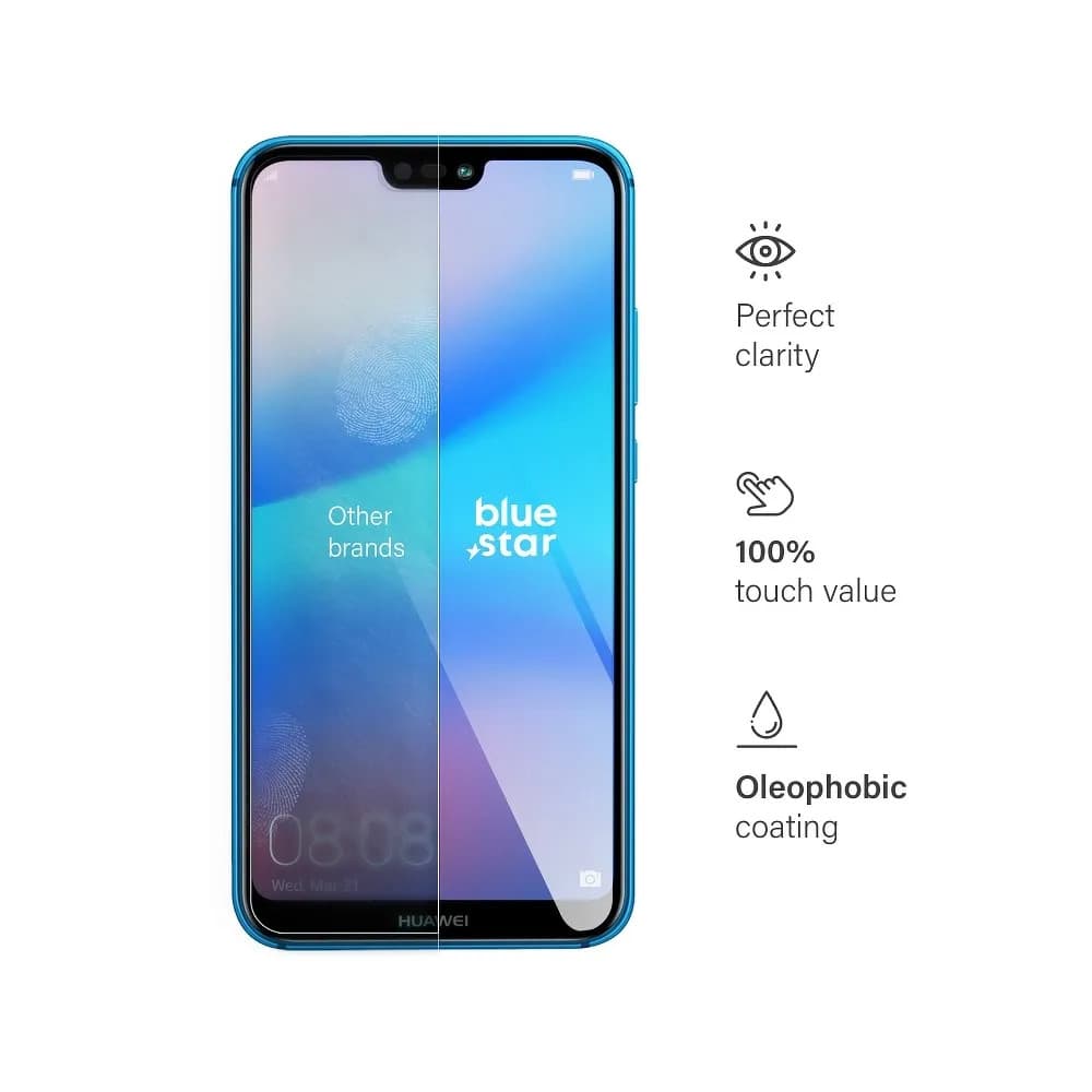 Folie sticla Huawei P20 Lite, Bluestar, transparenta — varianta 2