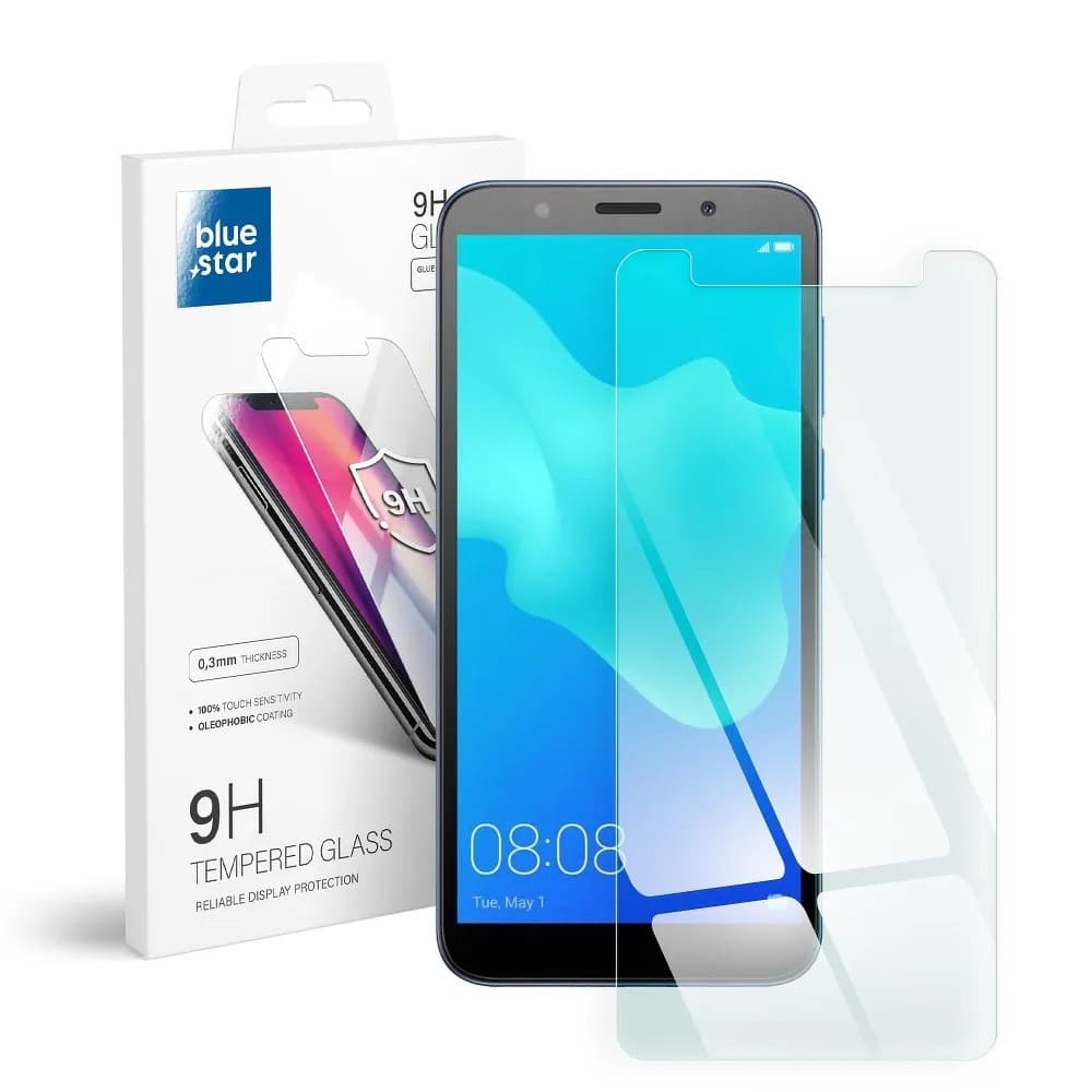 Folie sticla Huawei Y5 2018, Bluestar, transparenta — principală