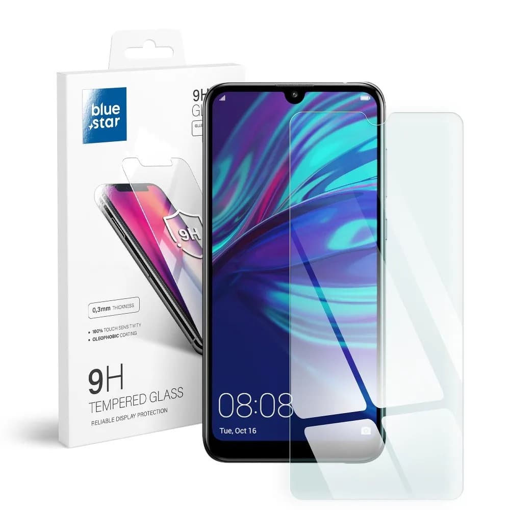 Folie sticla Huawei Y7 2019, Bluestar, transparenta — principală