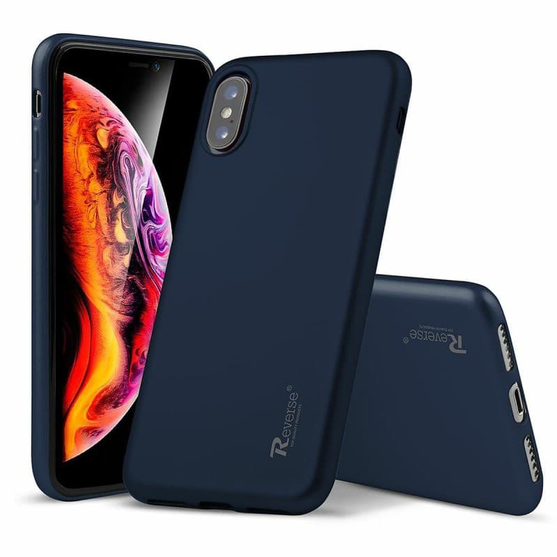 Husa de protectie Reverse Luxury TPU pentru Apple iPhone 12 Mini (5.4), albastru navy — principală