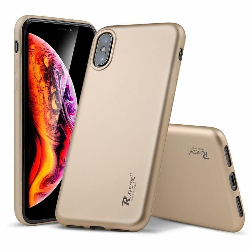 Husa de protectie Reverse Luxury TPU pentru Apple iPhone 12 Mini (5.4), aurie — principală
