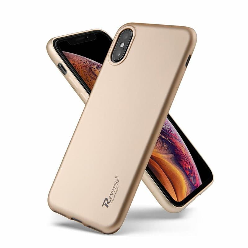 Husa de protectie Reverse Luxury TPU pentru Apple iPhone 12 Mini (5.4), aurie — varianta 2