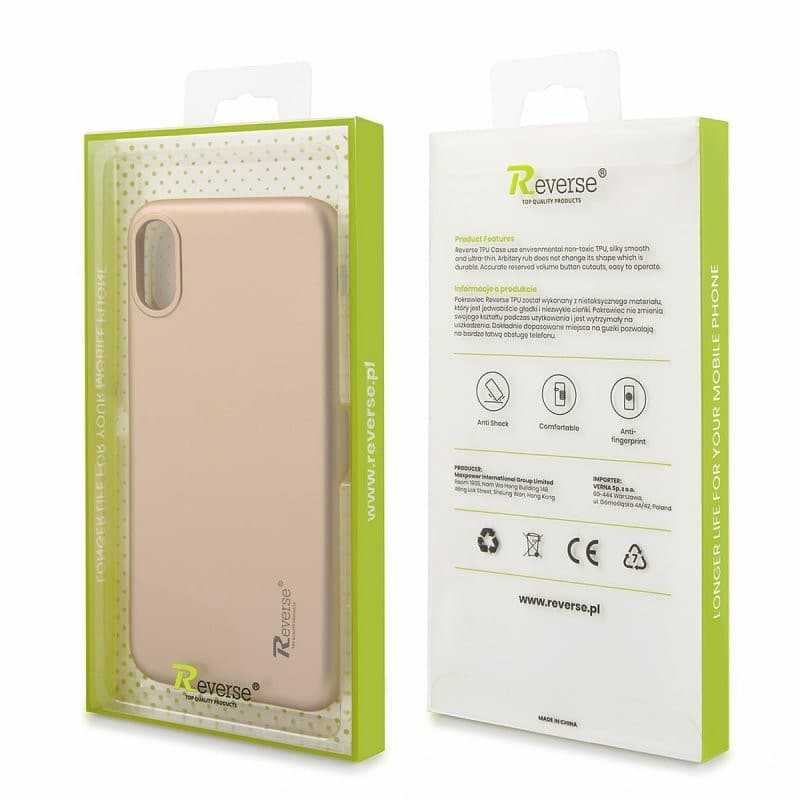 Husa de protectie Reverse Luxury TPU pentru Huawei P40 Lite 5G, aurie — varianta 6