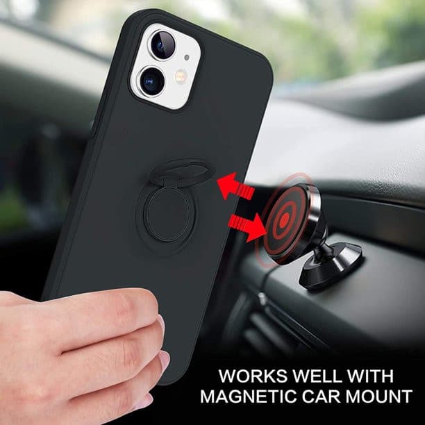 Husa protectie Xiaomi Redmi 10, Finger Ring, rosie — varianta 2