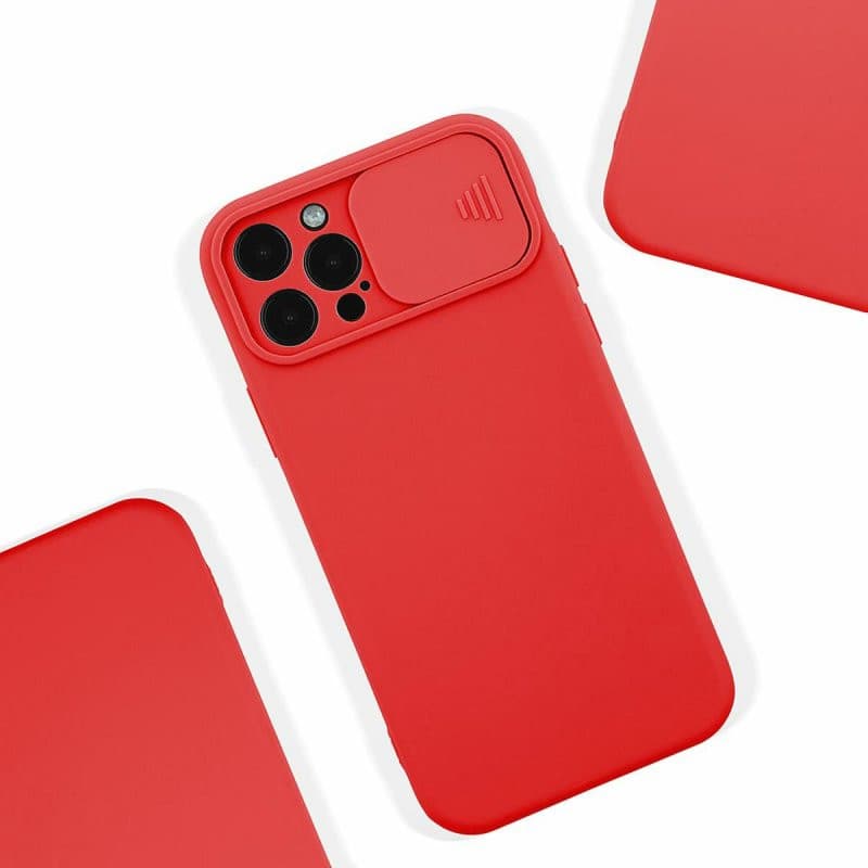 Husa Xiaomi Redmi 10, Slide TPU, silicon moale, flexibil, rosie — varianta 5