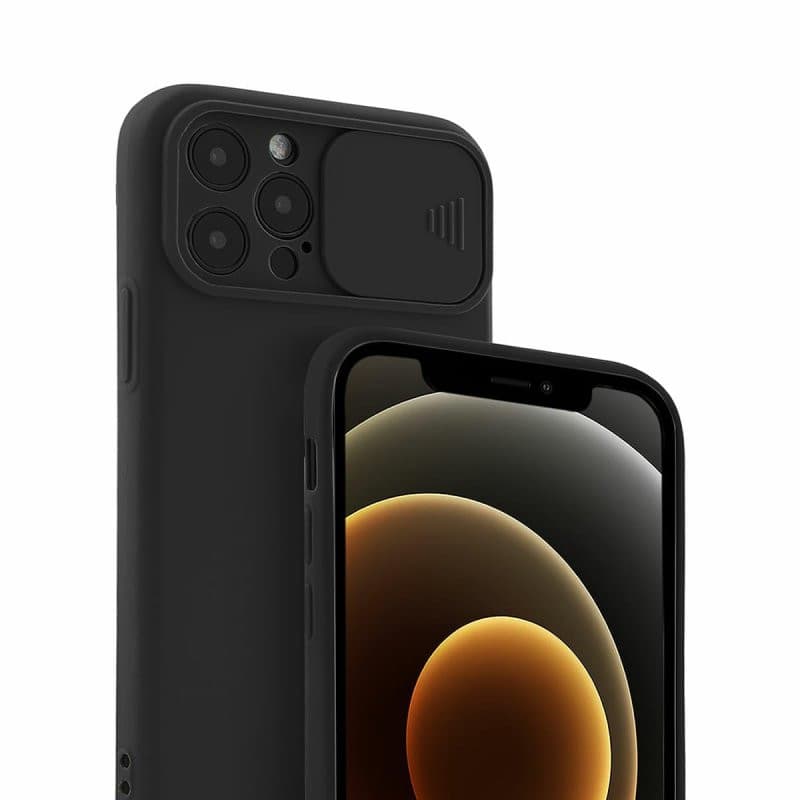 Husa Samsung Galaxy A03s / A02s, Slide TPU, silicon moale, flexibil, neagra — varianta 3