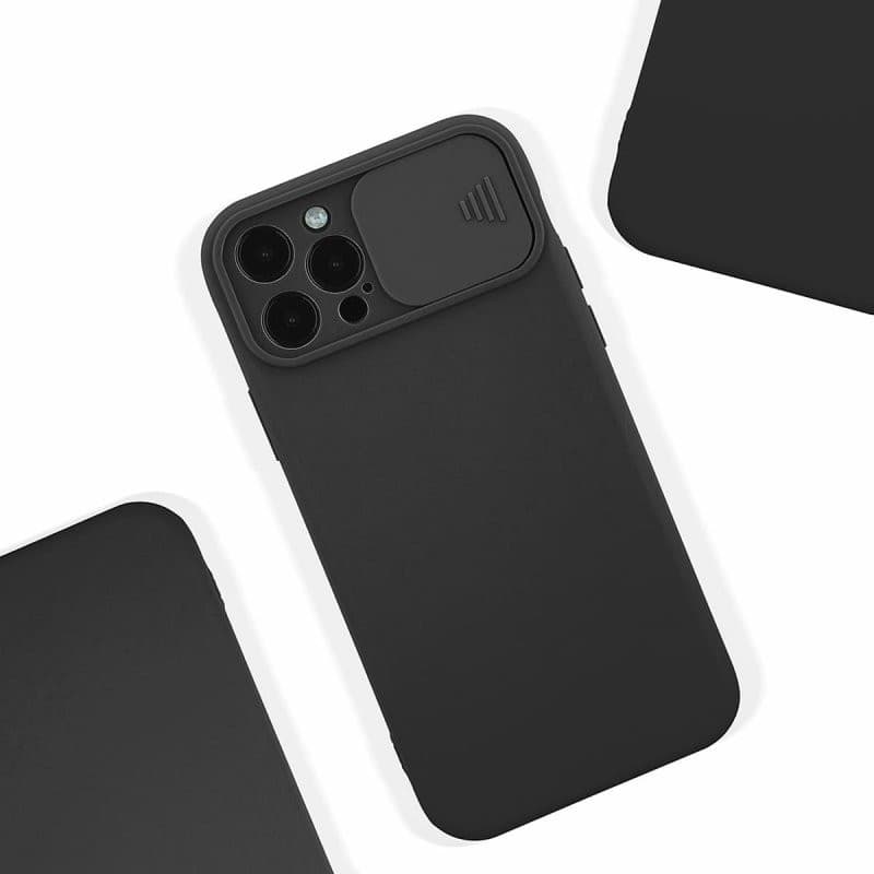 Husa Samsung Galaxy A03s / A02s, Slide TPU, silicon moale, flexibil, neagra — varianta 4