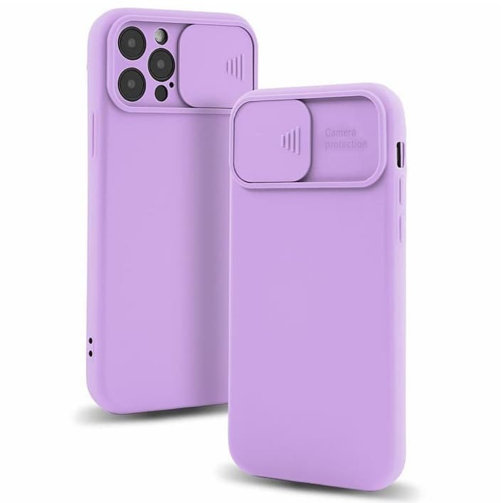 Husa Samsung Galaxy A03s/A02s, Slide TPU, silicon moale, flexibil, mov lila — principală