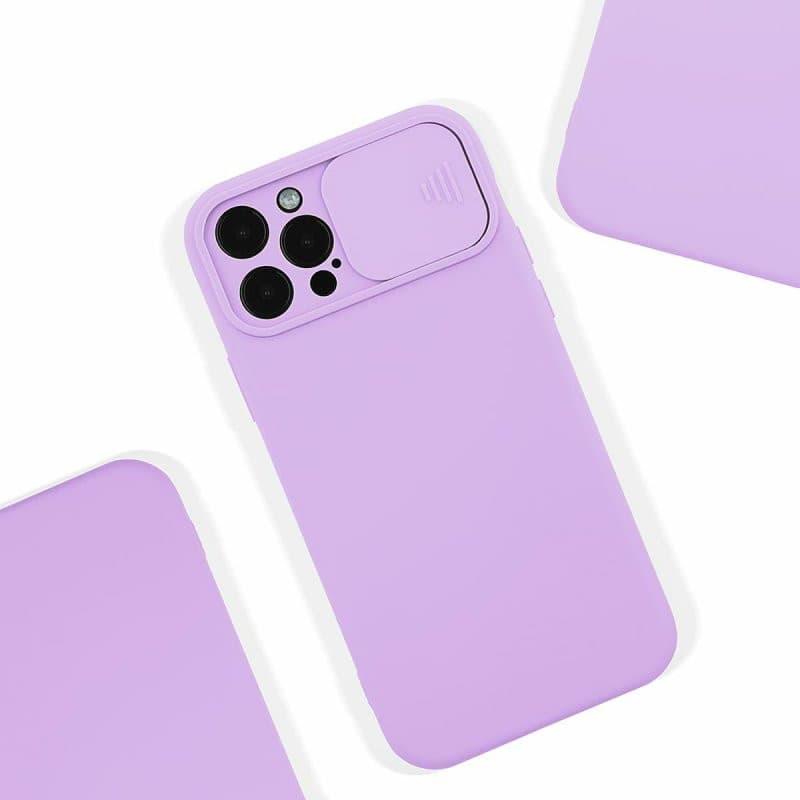 Husa Samsung Galaxy A03s/A02s, Slide TPU, silicon moale, flexibil, mov lila — varianta 4
