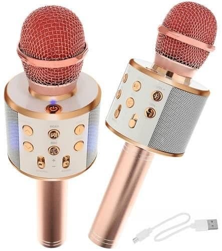 Microfon Karaoke WS858, rose gold — principală