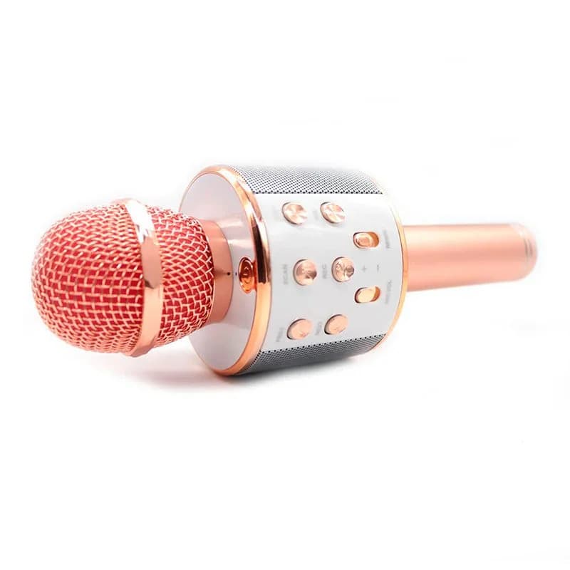 Microfon Karaoke WS858, rose gold — varianta 3