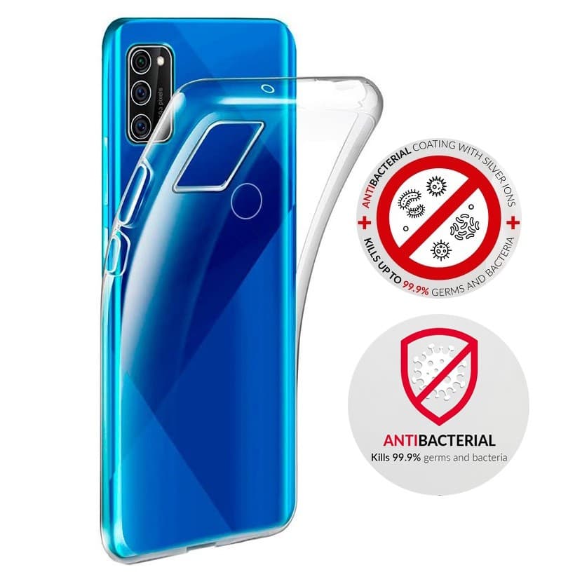 Husa protecție antibacteriana cu ioni de argint Forcell pentru Huawei P Smart 2020, TPU transparent — principală