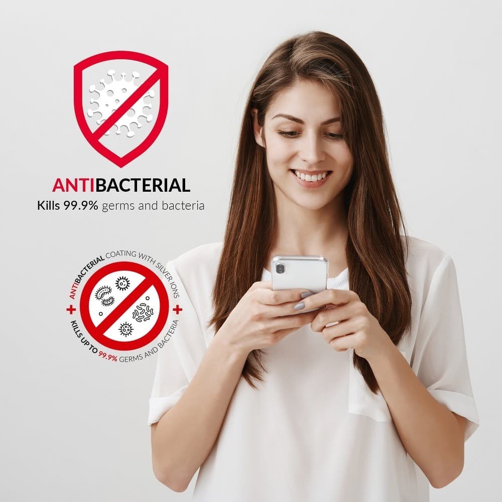 Husa protecție antibacteriana cu ioni de argint Forcell pentru Huawei P Smart 2020, TPU transparent — varianta 2