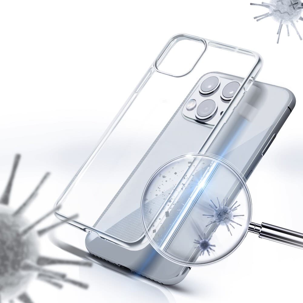 Husa protecție antibacteriana cu ioni de argint Forcell pentru Huawei Y5P, TPU transparent — varianta 3