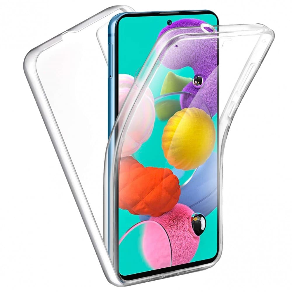 Husa protectie Xiaomi Mi 10 Lite (fata + spate) Fully PC & PET 360°, transparenta — principală