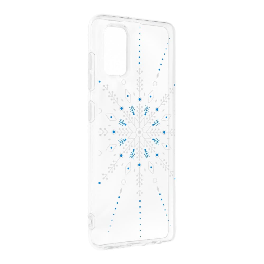 Husa de protectie de Craciun pentru Samsung Galaxy A41, Snowflake, transparenta — varianta 2