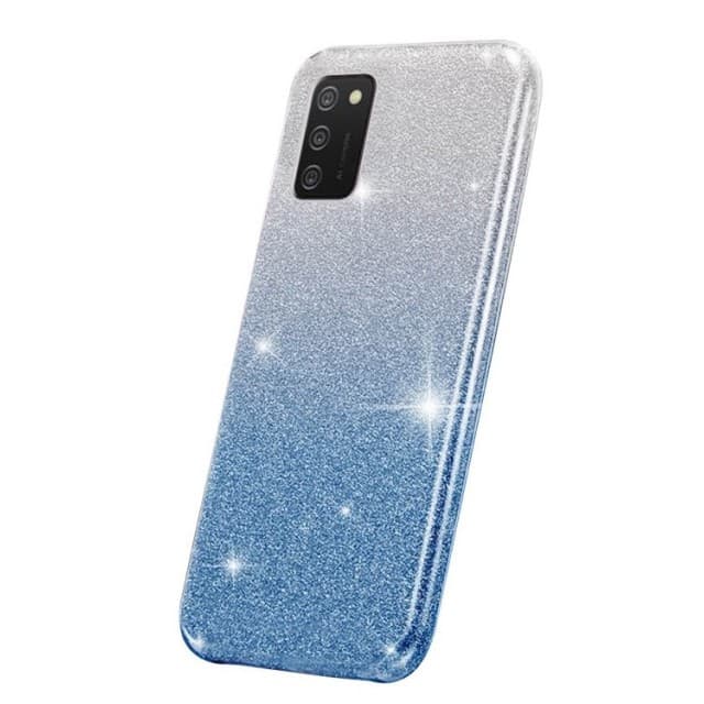 Husa Luxury Glitter Gradient pentru Samsung Galaxy A72, albastru cu argintiu — varianta 2