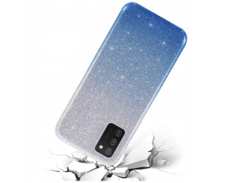 Husa Luxury Glitter Gradient pentru Samsung Galaxy A72, albastru cu argintiu — varianta 4