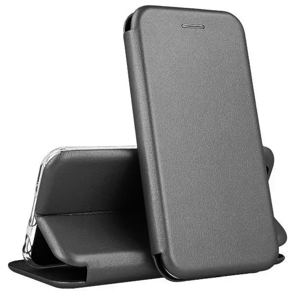 Husa protectie Apple iPhone 13 Pro Max, Prestige Book, inchidere magnetica, gri — principală