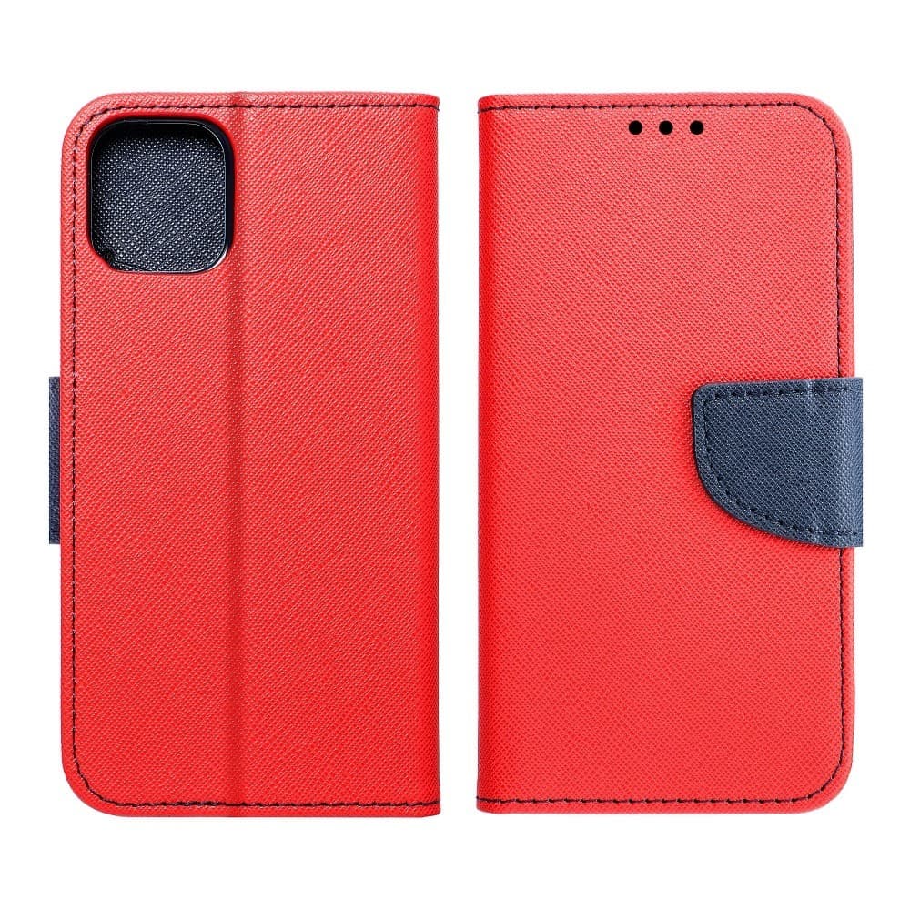 Husa protectie Apple iPhone 14 Pro, Fancy Case, tip carte, inchidere magnetica, rosu/albastru — varianta 5