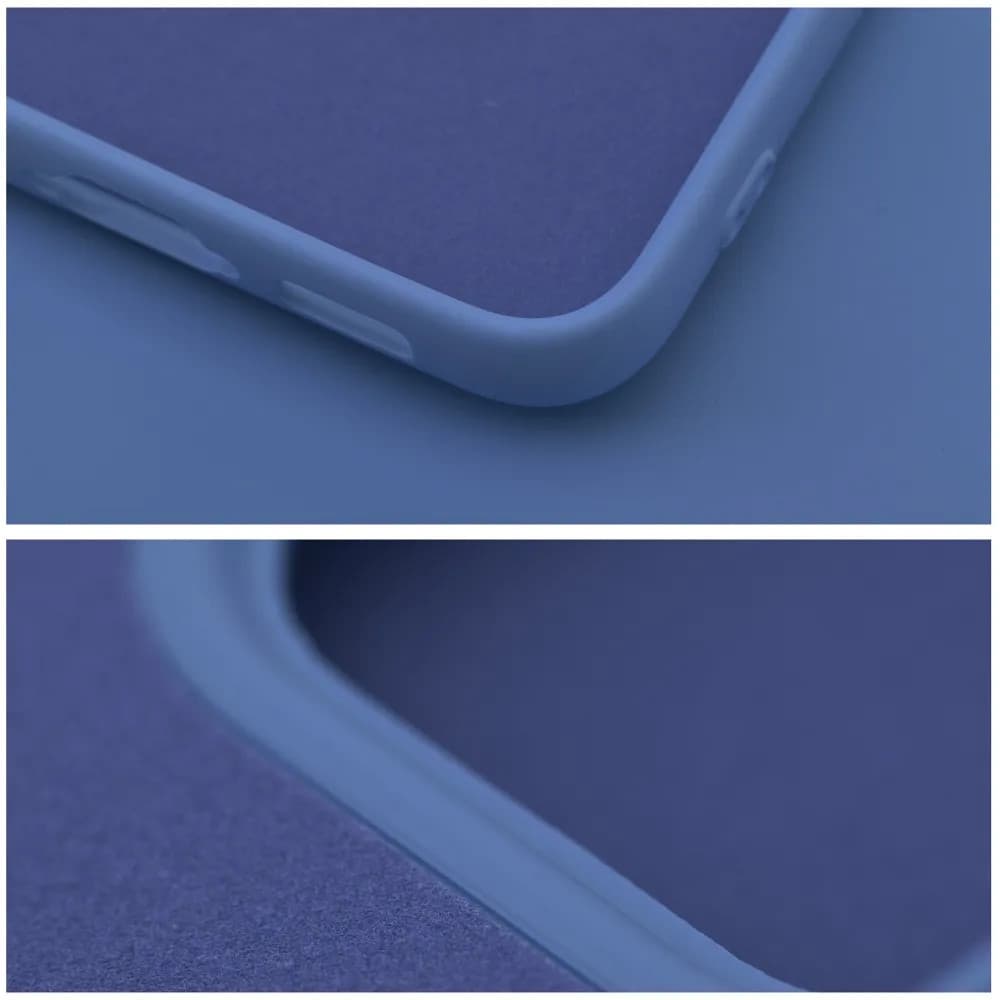 Husa Apple iPhone 14 Pro Max, Luxury Silicone, catifea in interior, albastra — varianta 4