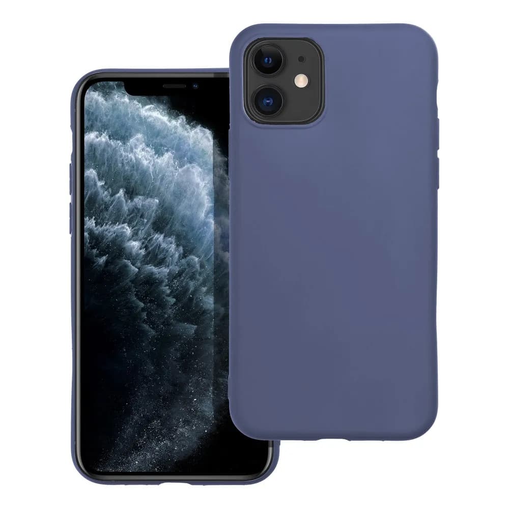 Husa Apple iPhone 14 Plus, Matt TPU, silicon moale, albastru inchis — varianta 3