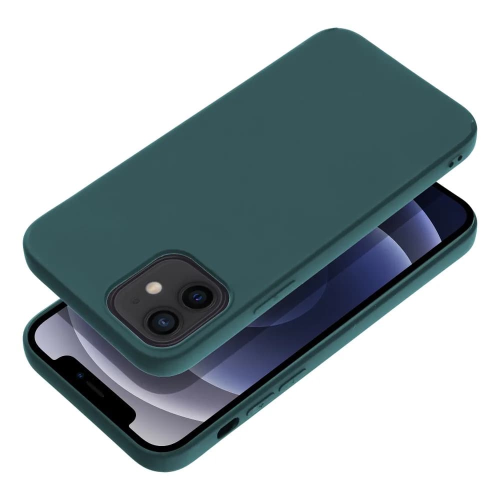 Husa Apple iPhone 12 Pro, Matt TPU, silicon moale, verde inchis — varianta 2