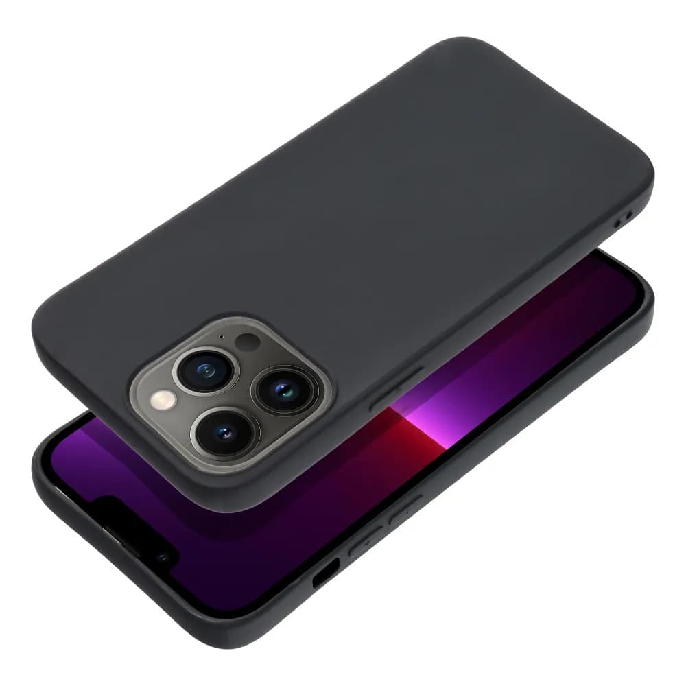 Husa Apple iPhone 14 Pro, Matt TPU, silicon moale, neagra — varianta 2