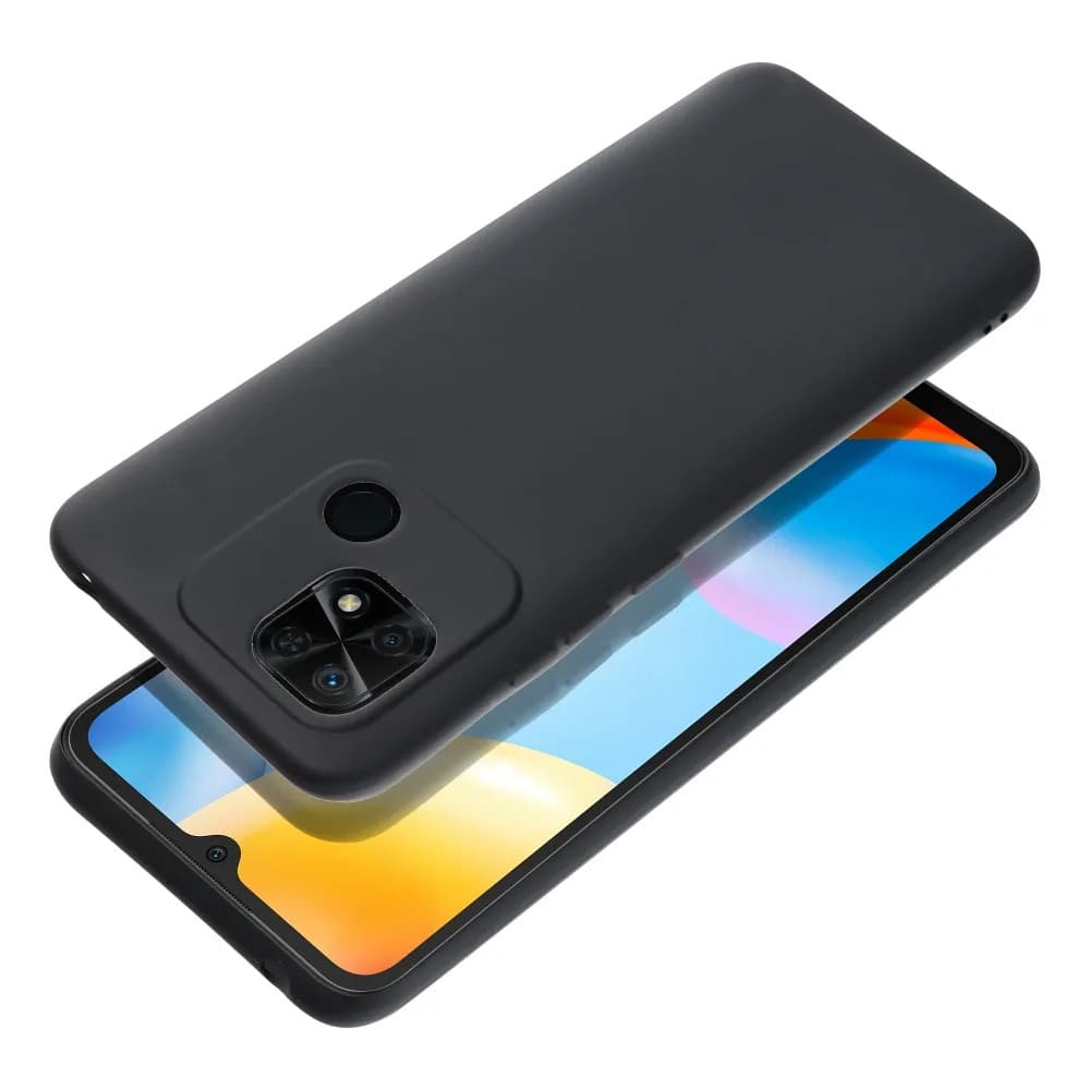 Husa Xiaomi Redmi 10C, Matt TPU, silicon moale, neagra — varianta 2