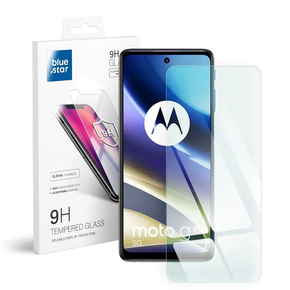 Folie sticla Motorola Moto G82, Bluestar, transparenta — principală