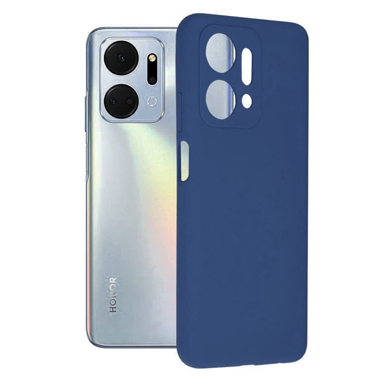 Husa protectie Huawei Nova Y61 4G, Matt TPU, silicon moale, albastru inchis — principală