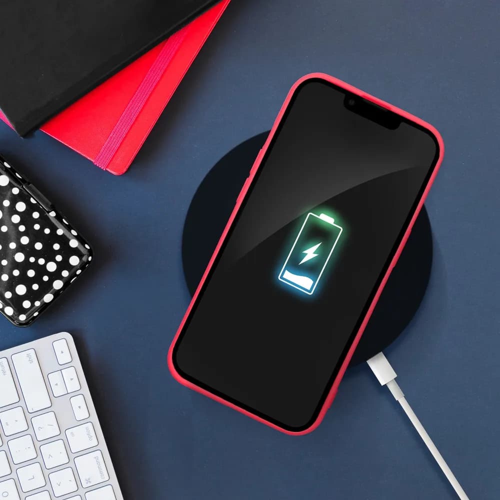Husa Apple iPhone 15 Pro Max, Luxury Silicone, catifea in interior, rosu piersica — varianta 9