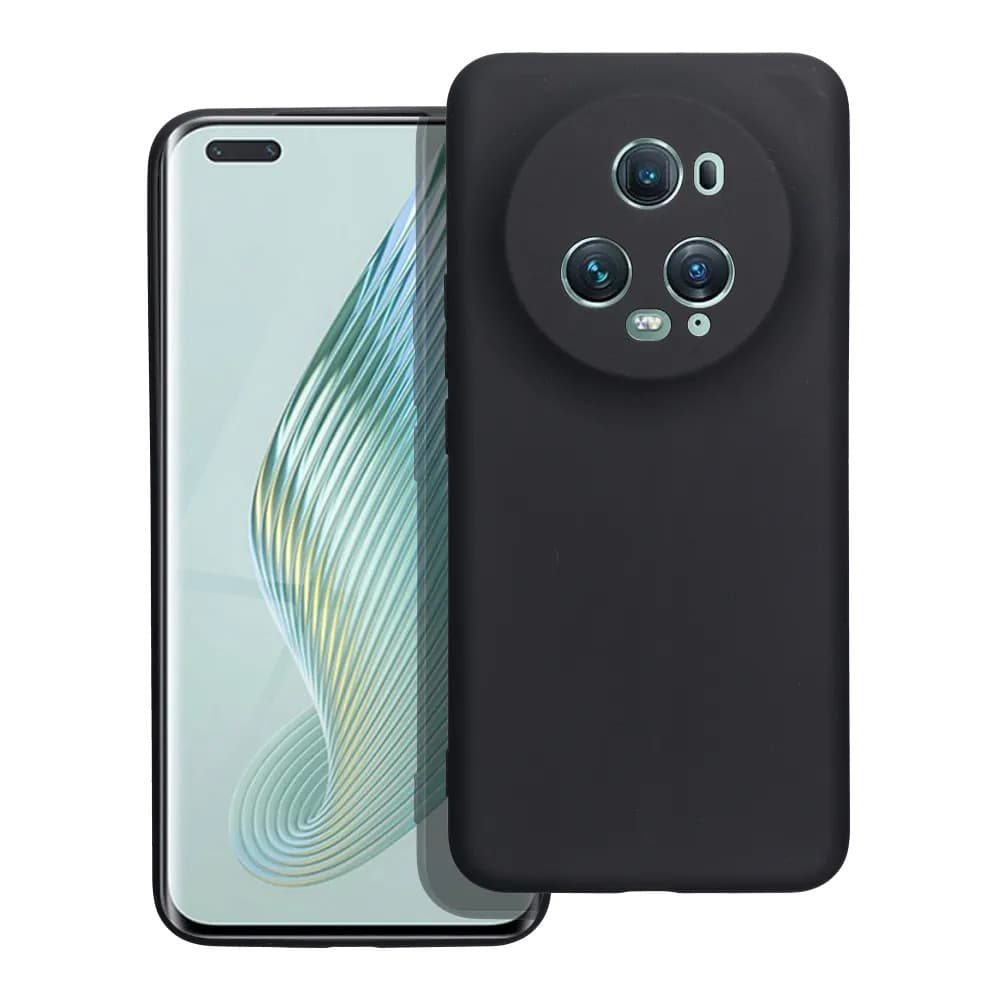 Husa protectie Honor Magic 5 Pro, Matt TPU, silicon moale, negru — principală