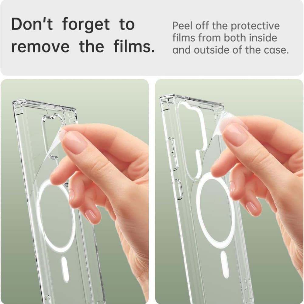 Husa protectie Samsung Galaxy S24 Ultra, compatibila MagSafe, hybrid PC + TPU, transparenta — 3
