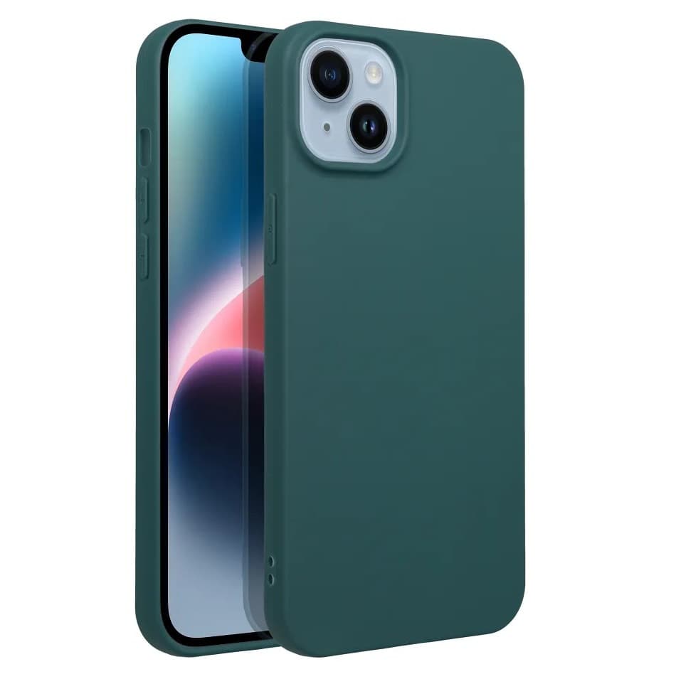 Husa Xiaomi 13T, Matt TPU, silicon moale, verde inchis — principală