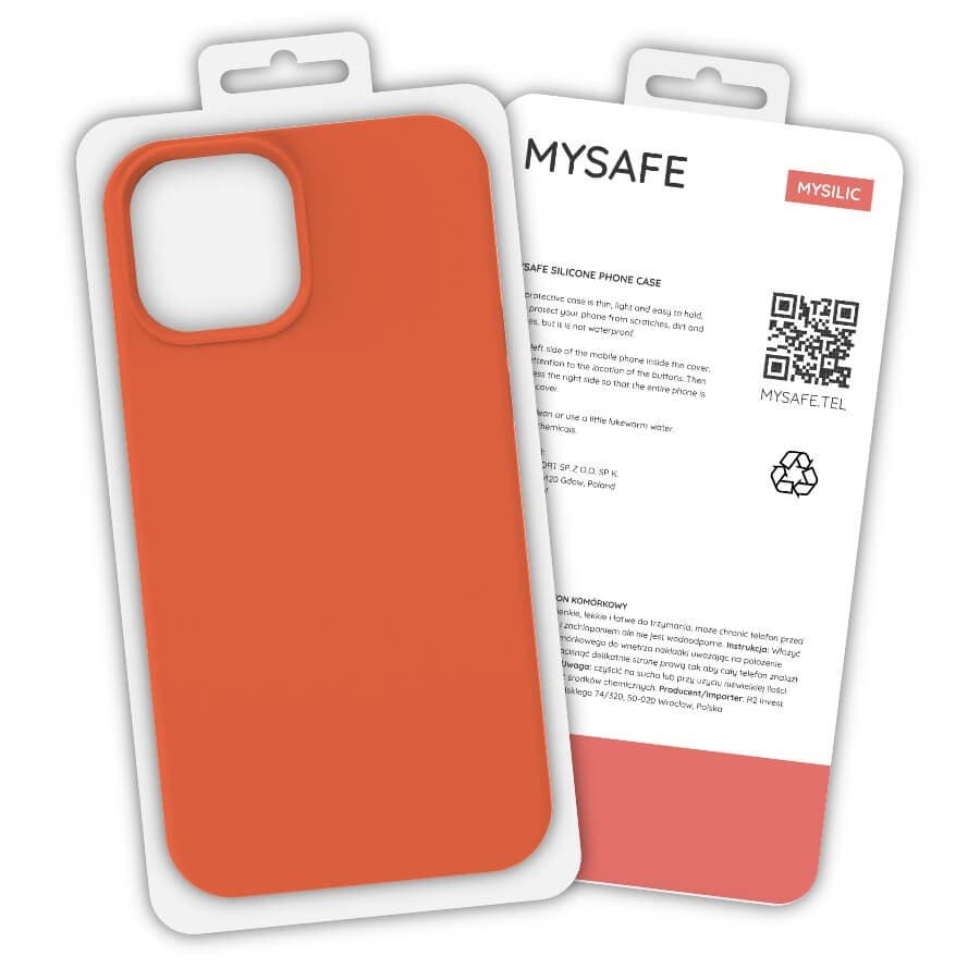 Husa protectie MySafe Silic pentru Apple iPhone 11 Pro, catifea in interior, portocaliu — 7