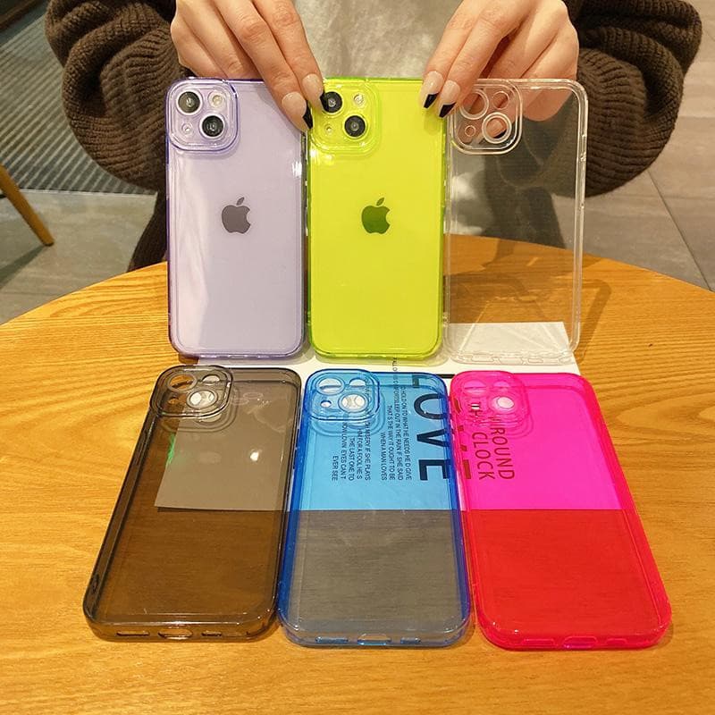 Husa Apple iPhone 12 Mini, Mysafe Neo, protectie camere, pink neon — varianta 2
