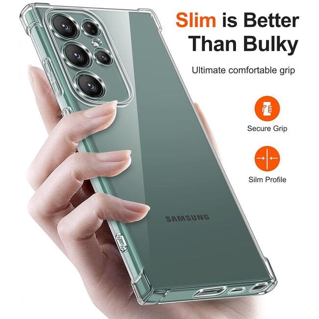 Husa Samsung Galaxy S25 Ultra, TPU transparent, intarituri in colturi, grosime 1,5 mm — varianta 3