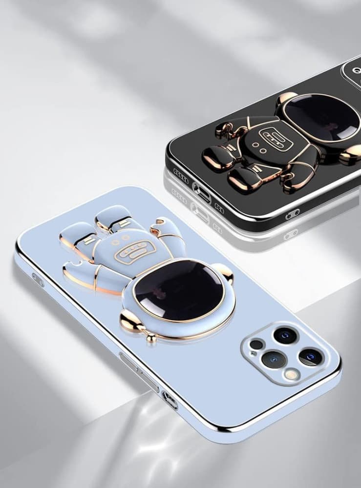 Husa Apple iPhone 14 Pro, Astronaut Case, protectie camera, functie stand expunere, albastra — varianta 5