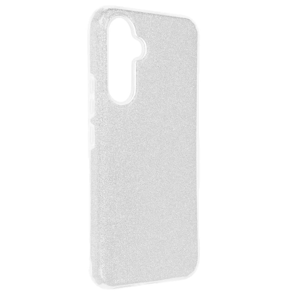 Husa protectie Samsung Galaxy A35, Luxury Glitter, argintie — 2