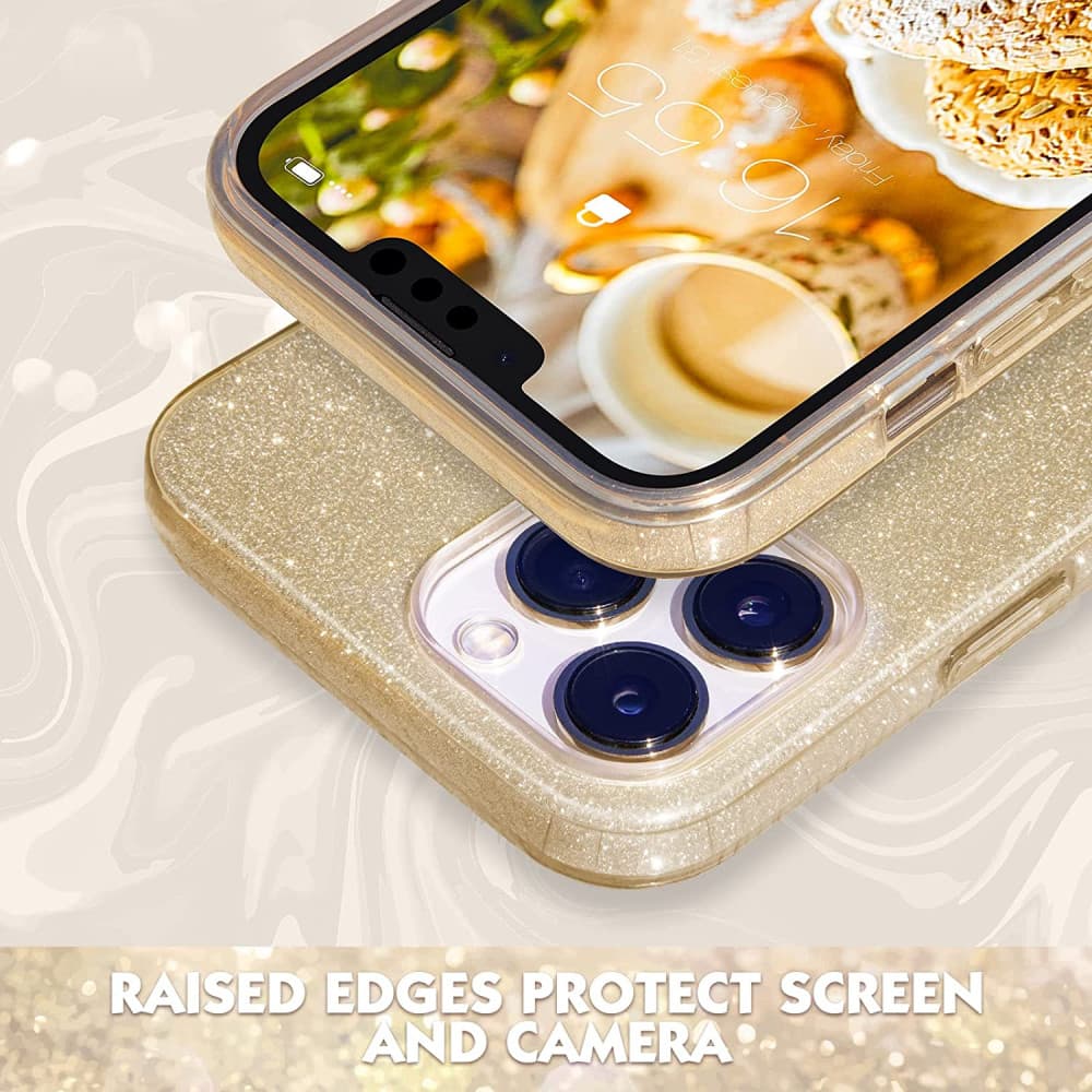 Husa protectie Samsung Galaxy A35, Luxury Glitter, aurie — varianta 4