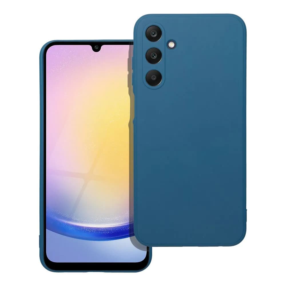Husa Samsung Galaxy A25, Matt TPU, silicon moale, albastra — varianta 2