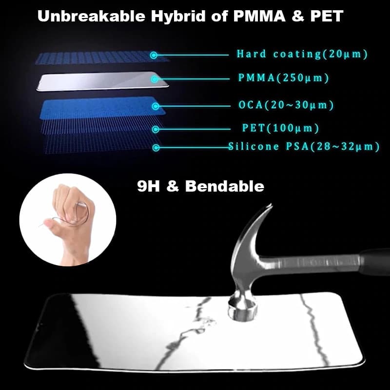 Folie de protectie Ceramic Film pentru Samsung Galaxy S23 FE, margini negre — varianta 4