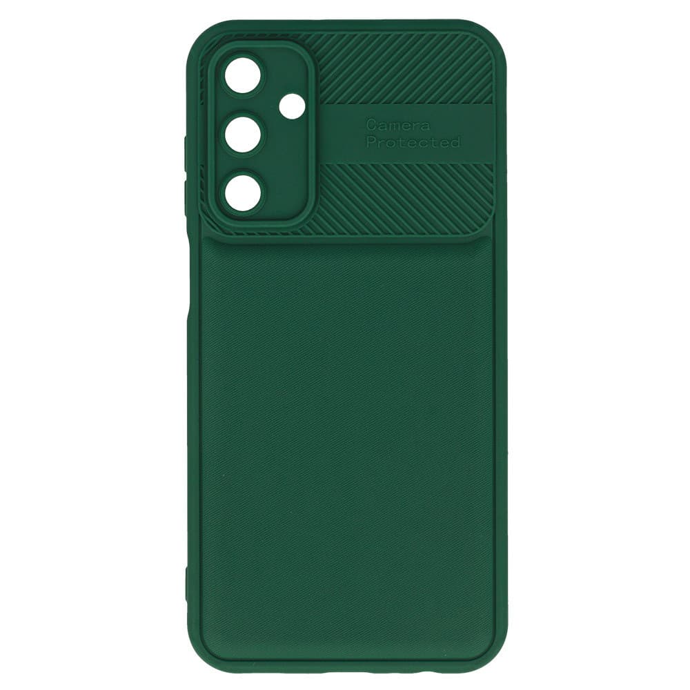 Husa Samsung Galaxy A25, Camera Protect, silicon moale, flexibil, verde — principală