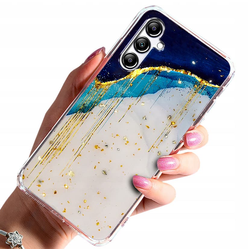 Husa protectie Samsung Galaxy A25, Gold Glam Iceberg — principală
