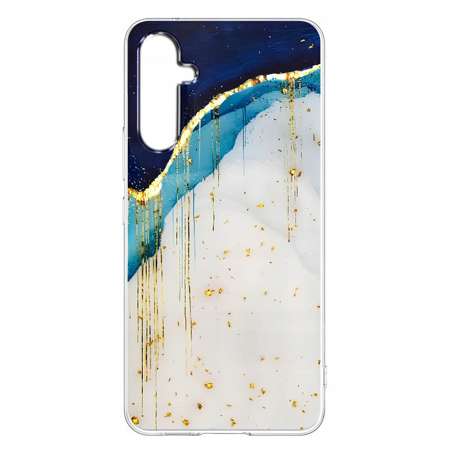 Husa protectie Samsung Galaxy A25, Gold Glam Iceberg — varianta 2