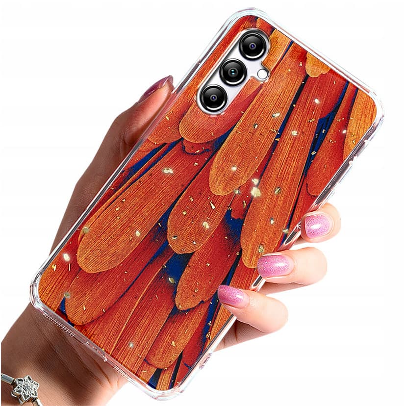 Husa Samsung Galaxy S24, Gold Glam Orange — principală
