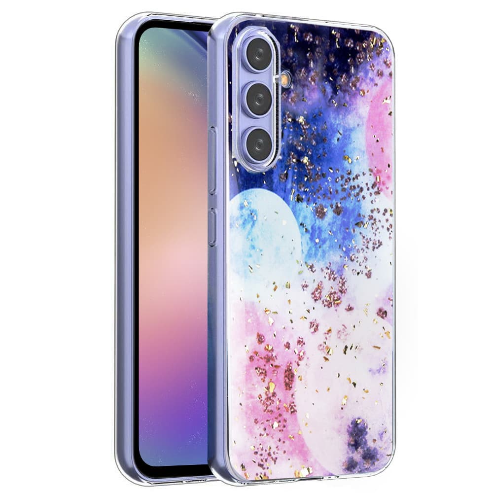 Husa Samsung Galaxy A25 5G, Gold Glam Galactic — varianta 3