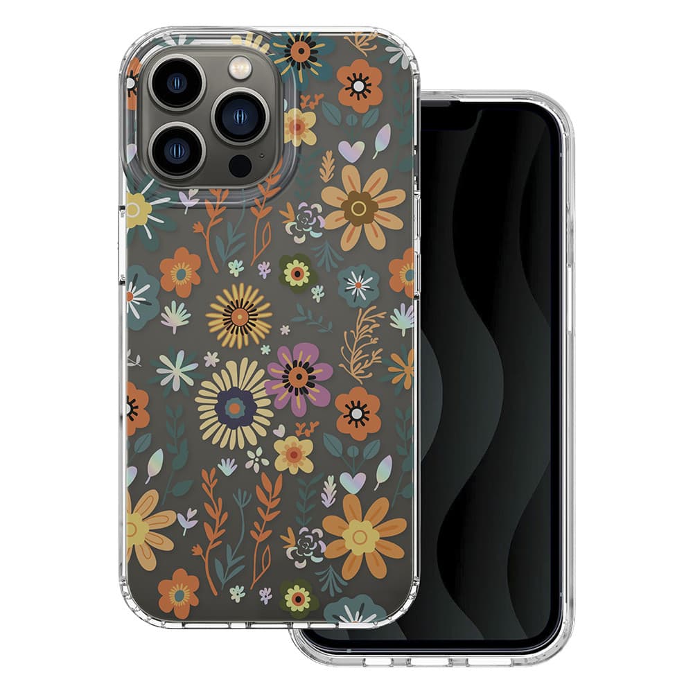 Husa Apple iPhone 14 Pro, IMD Print Case, TPU flexibil, transparent, Field — principală
